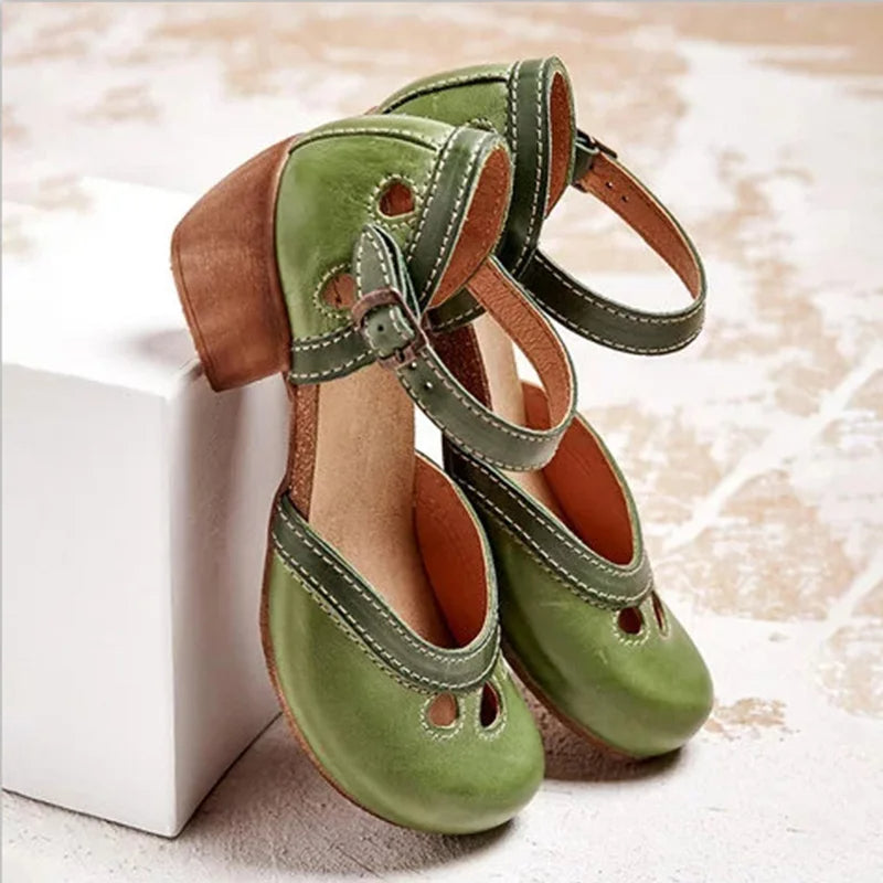 Stilla | Komfortable Sandaler med Lave Hæle