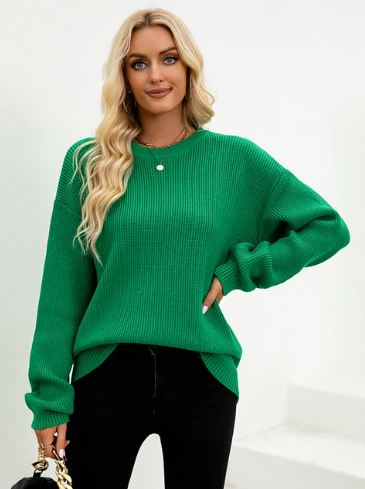 Stilla | Møsset Pullover Til Kolde Dage