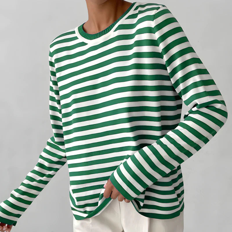 Stilla | Elegant Stribet Sweater