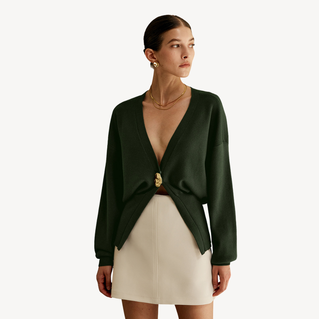 Stilla | Dame Strik V-Udskæring Cardigan Pullover