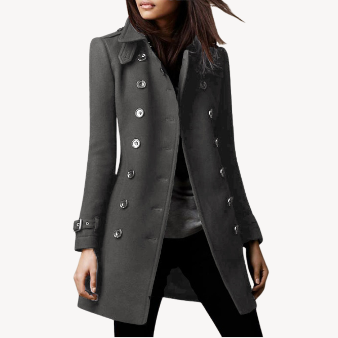 Stilla | Dame uld Peacoat