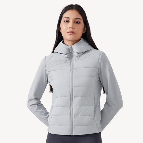 Stilla | Dame Hybrid Pufjakke Hoodie