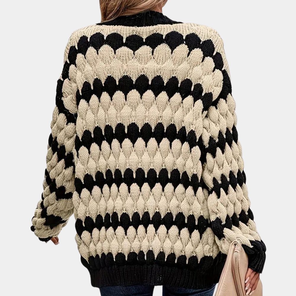 Stilla | Klassisk Varm Strikket Cardigan til Kvinder