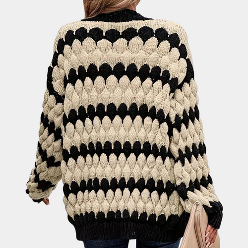 Stilla | Klassisk Varm Strikket Cardigan til Kvinder