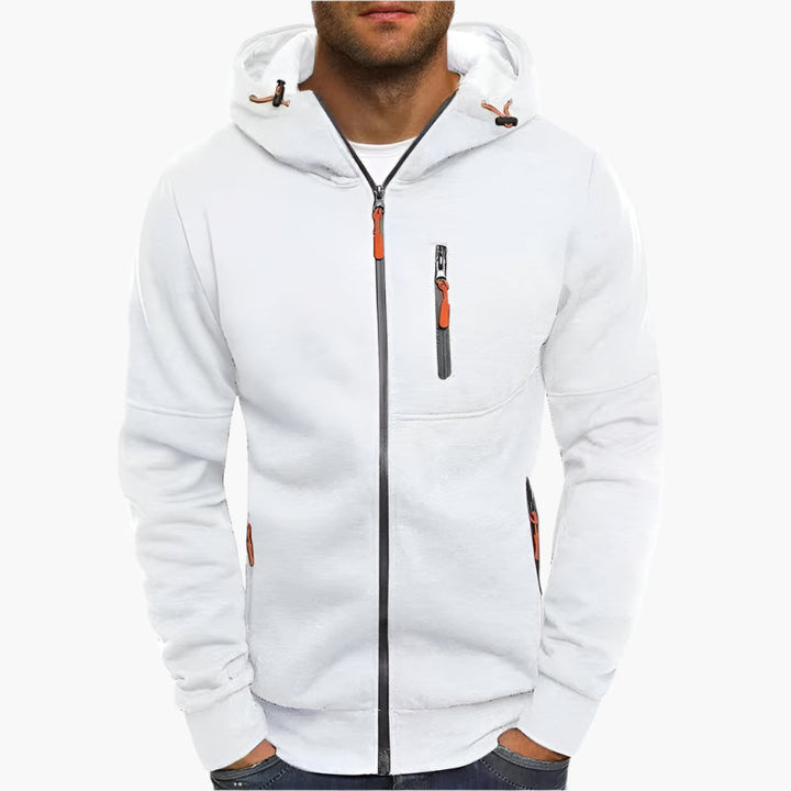 Stilla | Hættetrøje Sportiv Fritid - Behagelig Hoodie med Lynlås og Lommer