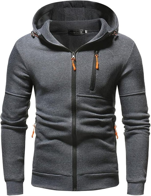 Stilla | Hættetrøje Sportiv Fritid - Behagelig Hoodie med Lynlås og Lommer