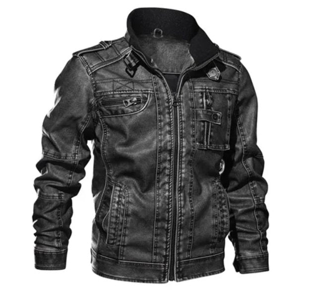 Stilla | Herre Slim-Fit Bikerjakke