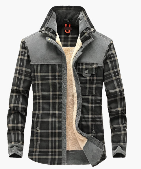 Stilla | Udendørs Flanneljakke I Skovhugger-Stil med Fleece - Fritids- og Arbejdsjakke