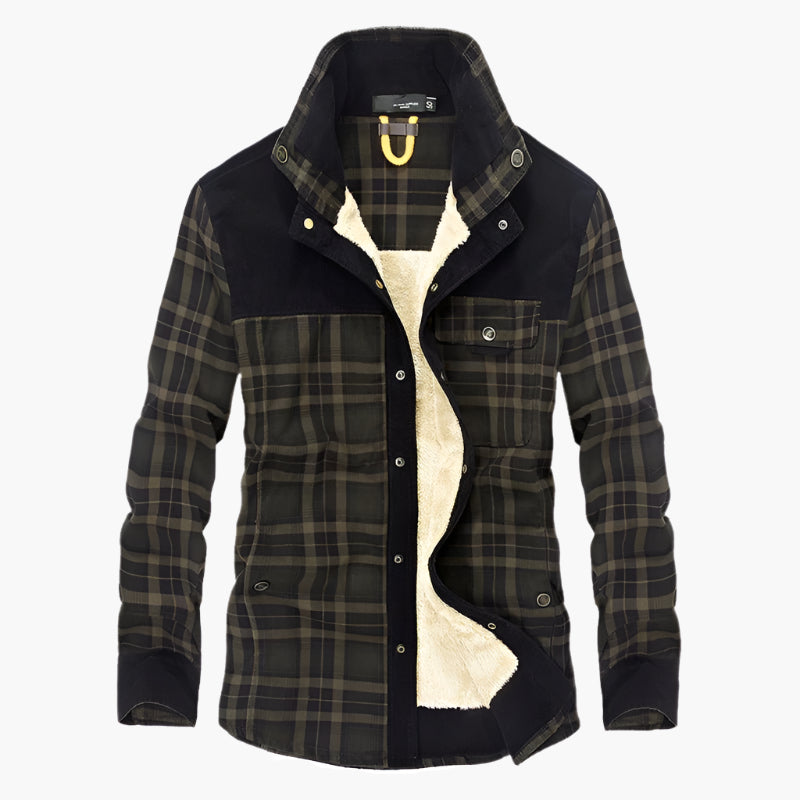 Stilla | Udendørs Flanneljakke I Skovhugger-Stil med Fleece - Fritids- og Arbejdsjakke