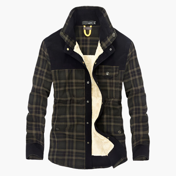 Stilla | Udendørs Flanneljakke I Skovhugger-Stil med Fleece - Fritids- og Arbejdsjakke