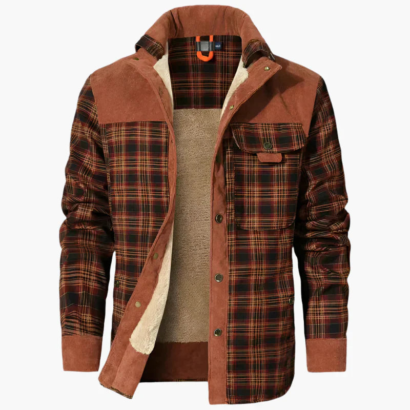 Stilla | Udendørs Flanneljakke I Skovhugger-Stil med Fleece - Fritids- og Arbejdsjakke