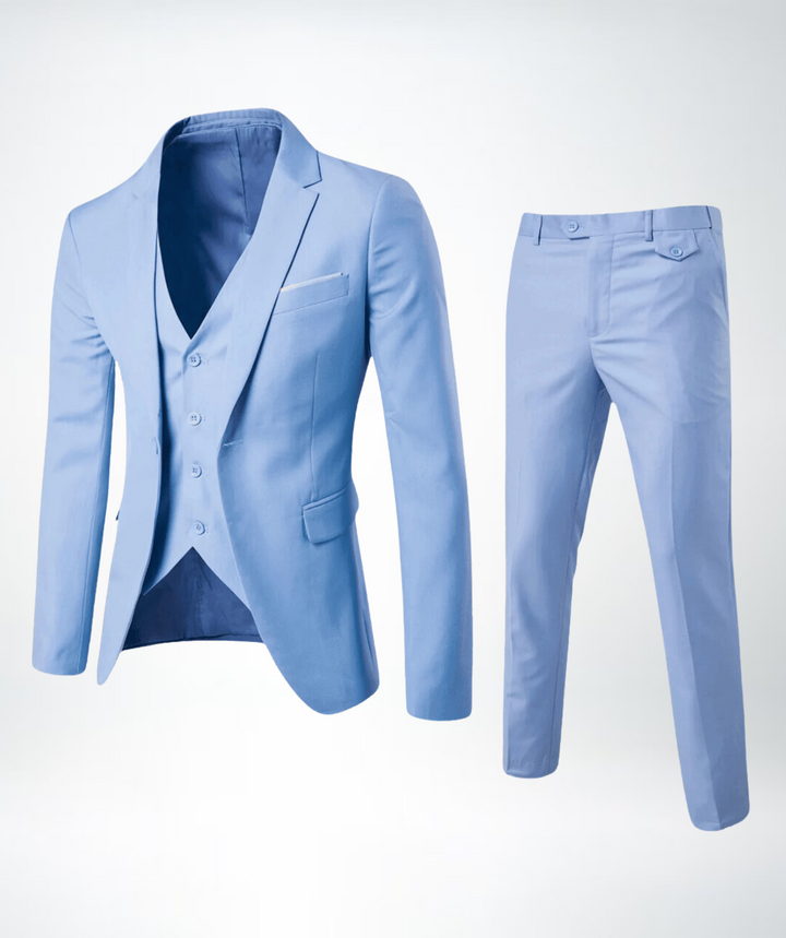 Stilla | Slim Fit Uldblanding Reverskrave Tre-delt Formelt OutFit