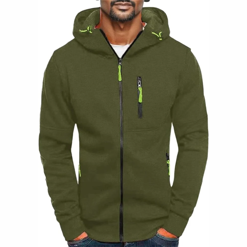 Skovae | Herrenes Hoodie med lynlås Sort Hoodie