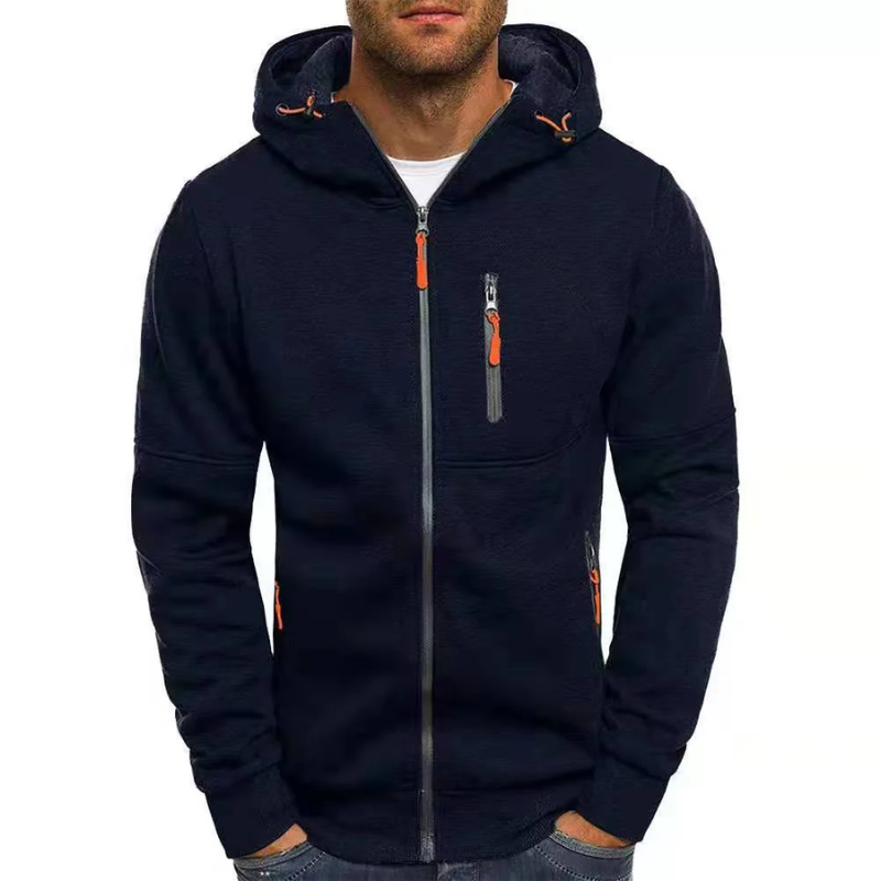 Skovae | Herrenes Hoodie med lynlås Sort Hoodie