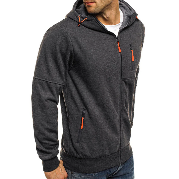 Skovae | Herrenes Hoodie med lynlås Sort Hoodie