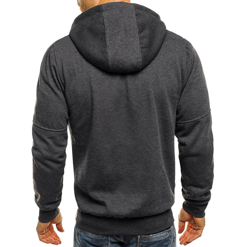 Skovae | Herrenes Hoodie med lynlås Sort Hoodie