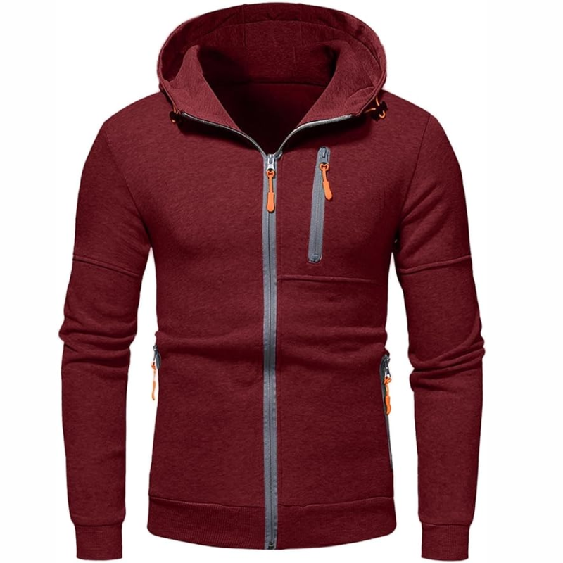 Skovae | Herrenes Hoodie med lynlås Sort Hoodie