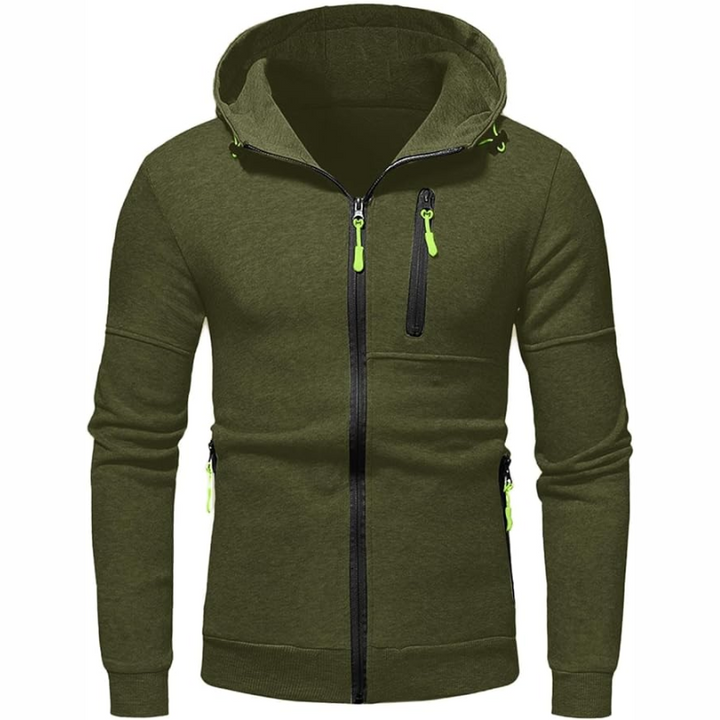 Skovae | Herrenes Hoodie med lynlås Sort Hoodie