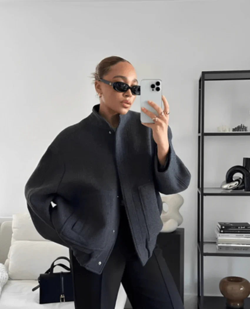 Stilla | Uldblandings Oversize Jakke