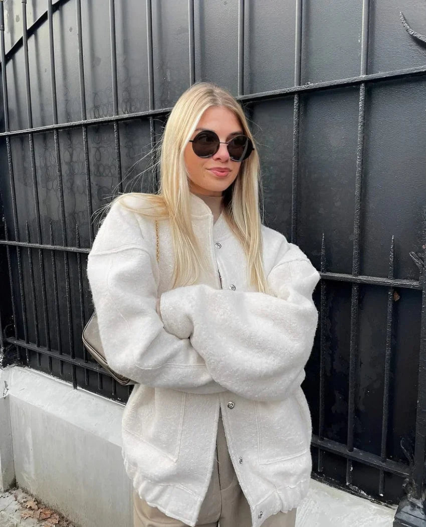 Stilla | Uldblandings Oversize Jakke