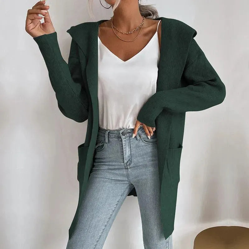Stilla | Elegant kvinde strikjakke sweater med fint strikket mønster