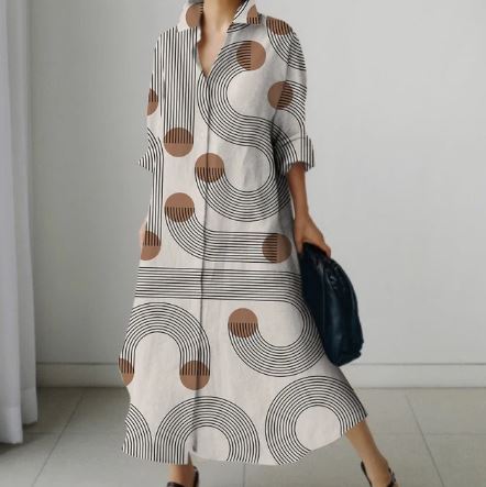 Stilla | Feminint Design Elegante Skjortekjole Til Kvinder