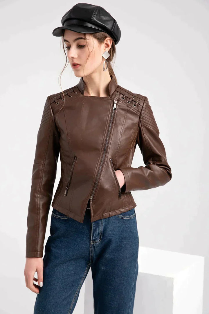 Stilla | Elegant Lammeskindsfrakke