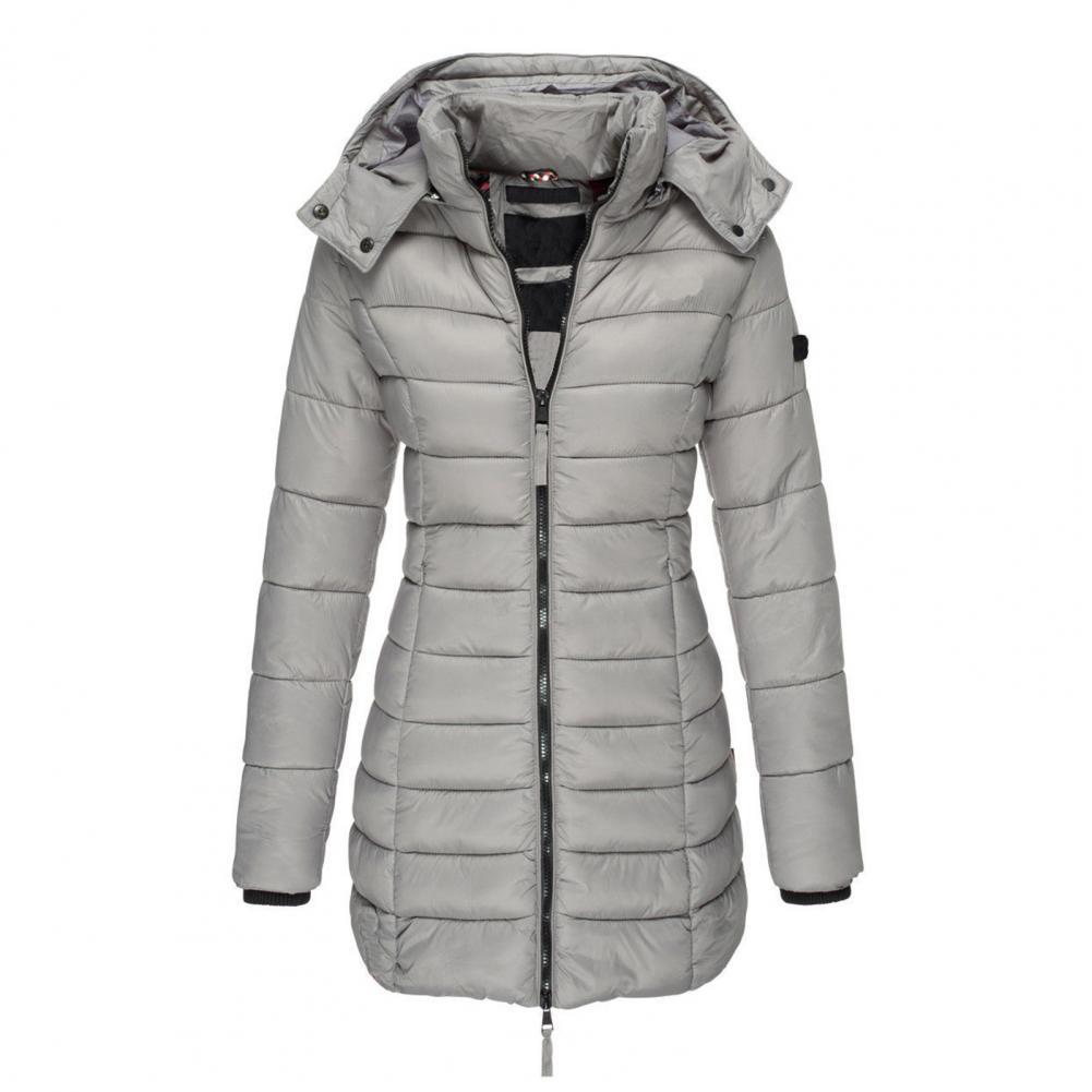 Stilla | Varm Slimfit Vinterjakke med Hætte Dame Vinterjakke Regular Fit Belle Couture Essential Varme