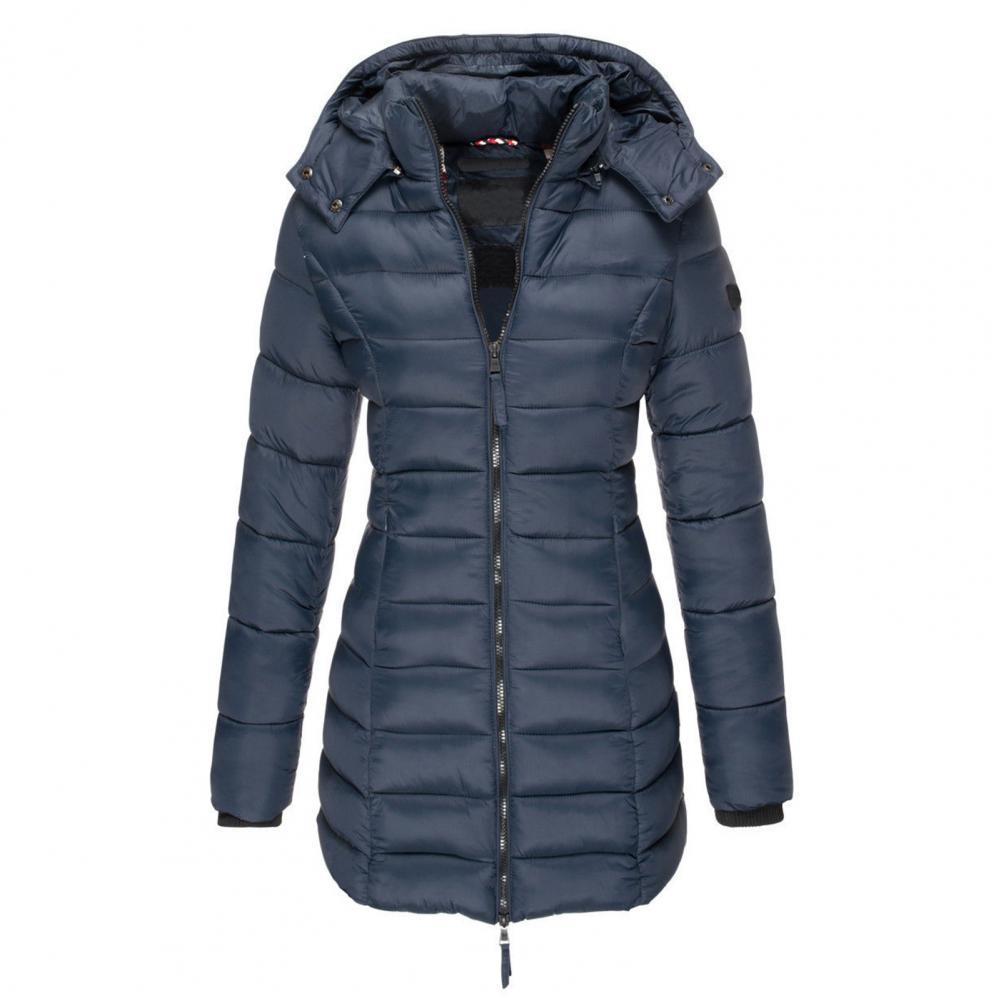 Stilla | Varm Slimfit Vinterjakke med Hætte Dame Vinterjakke Regular Fit Belle Couture Essential Varme