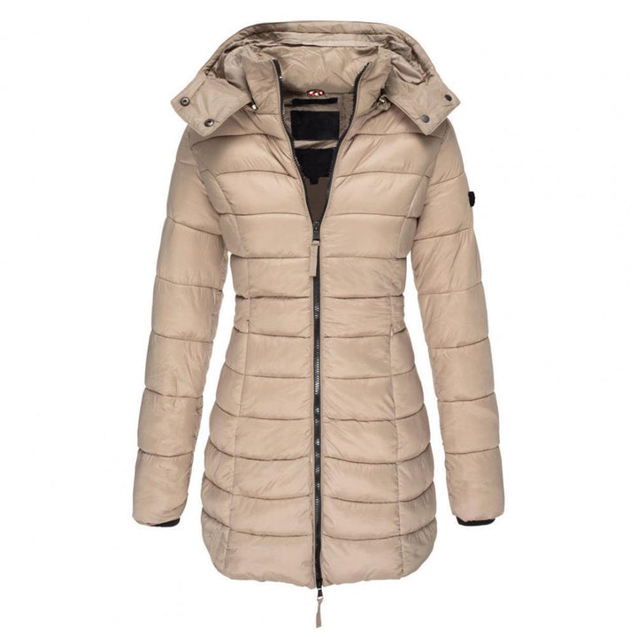 Stilla | Varm Slimfit Vinterjakke med Hætte Dame Vinterjakke Regular Fit Belle Couture Essential Varme