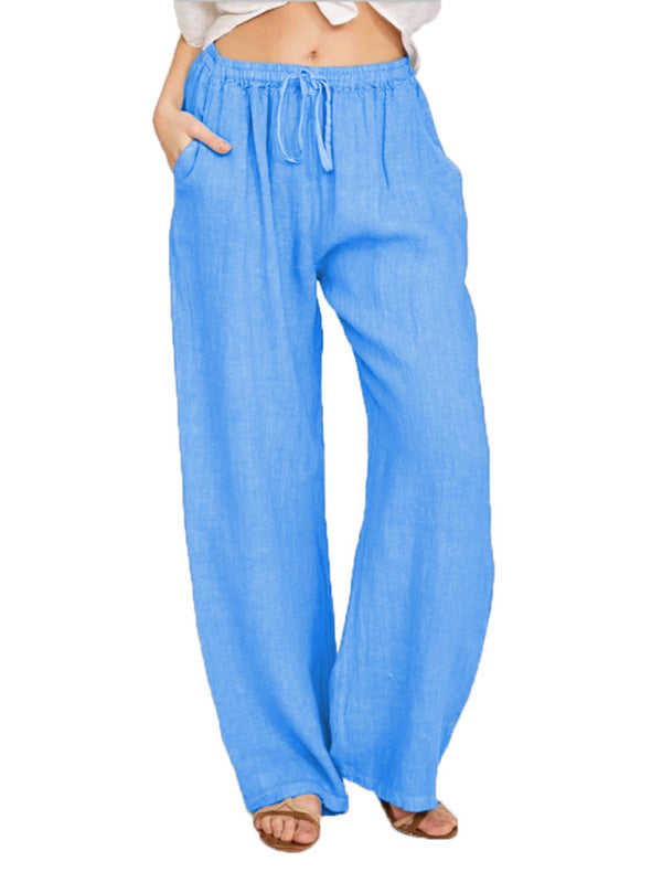 Stilla | Cotton Loose Pocket Drawstring Pyjamas Bukser