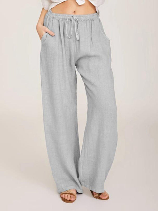 Stilla | Cotton Loose Pocket Drawstring Pyjamas Bukser