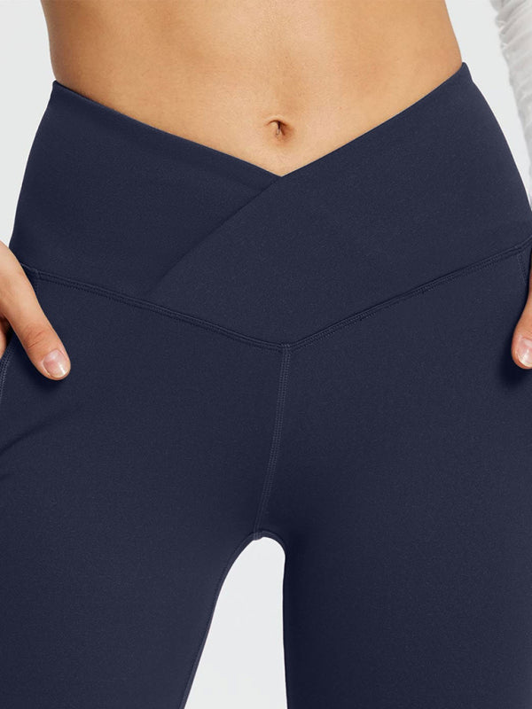Stilla | Farve Casual Damernes Høj Talje Slank Bred Ben Yoga Fitness Bukser