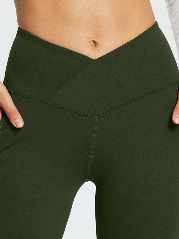 Stilla | Farve Casual Damernes Høj Talje Slank Bred Ben Yoga Fitness Bukser
