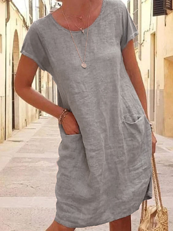 Skovae | Linnedragt med lommer