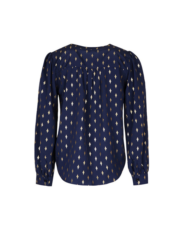 Stilla | Sleeve Bronzing Bluse