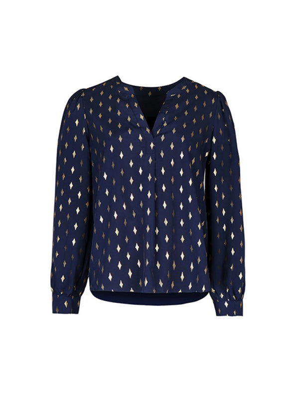Stilla | Sleeve Bronzing Bluse