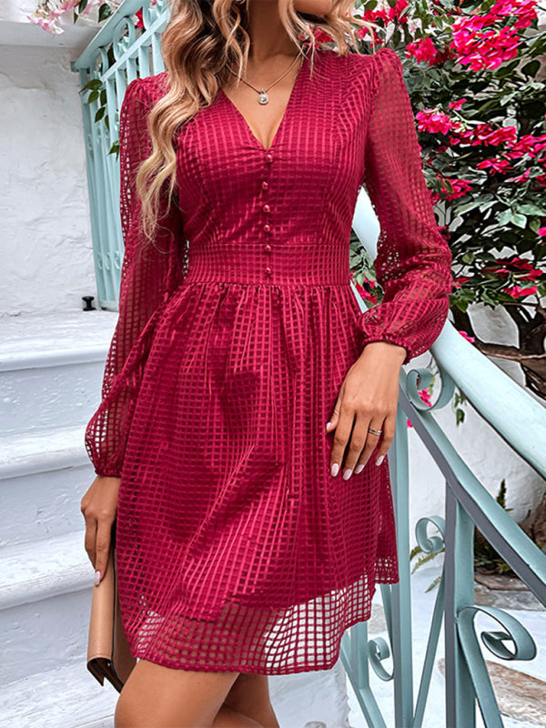 Stilla | Hollow Skirt Hot Girl a Line V - Halskjole