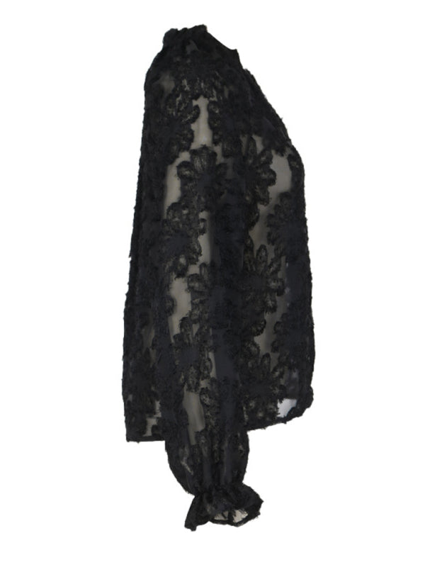 Stilla | Sleeve Sort Fransk Top