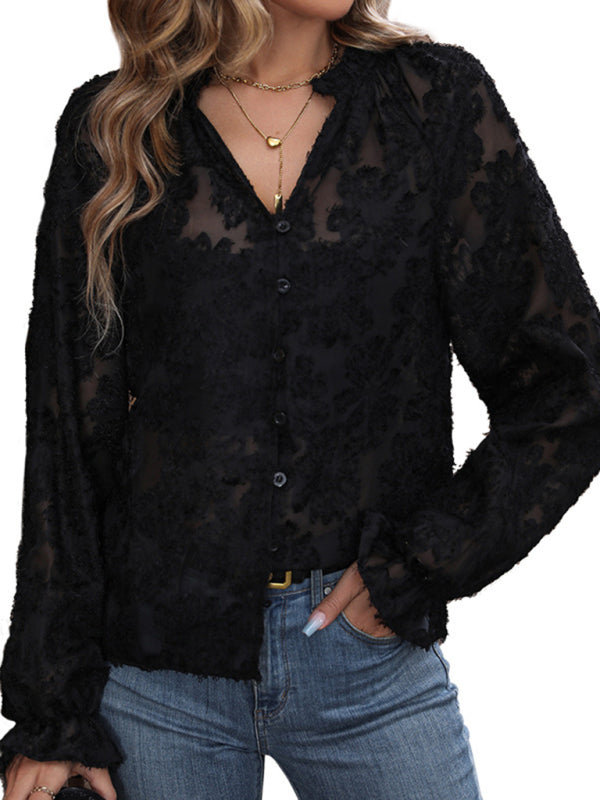 Stilla | Sleeve Sort Fransk Top