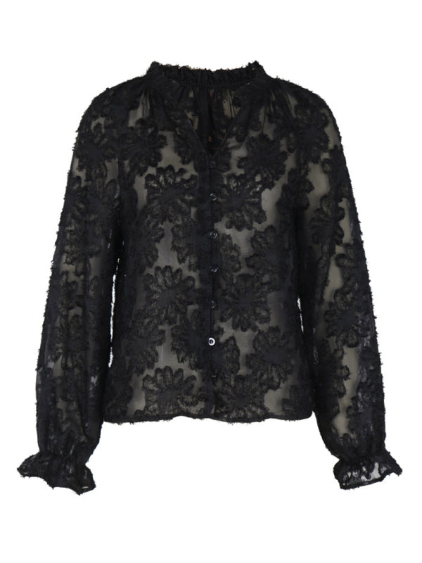 Stilla | Sleeve Sort Fransk Top