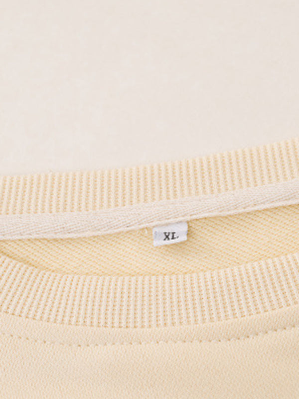 Stilla | Rund Hals Casual Bogstav Mønster Sweatshirt