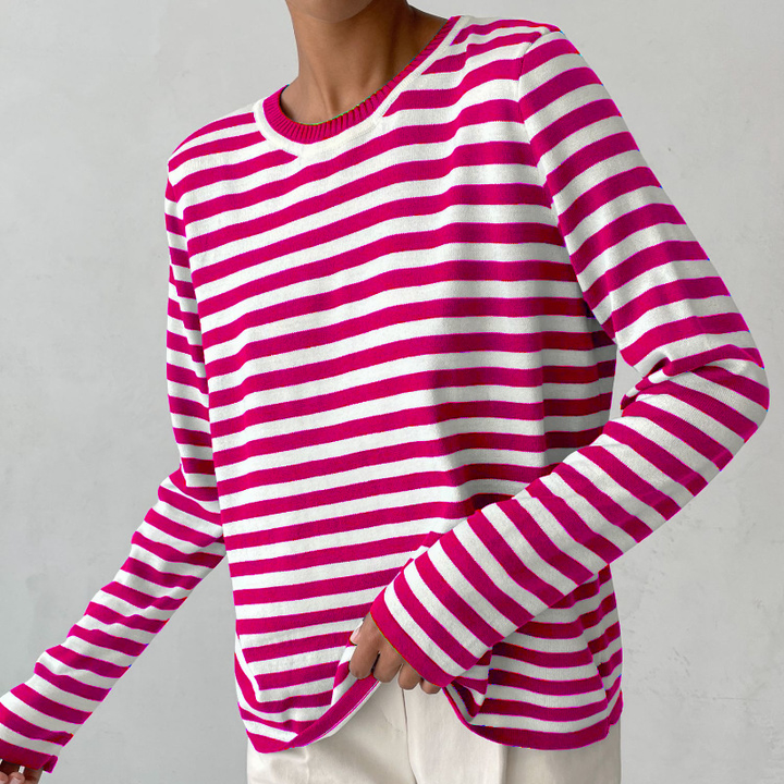 Stilla | Elegant Stribet T-Shirt