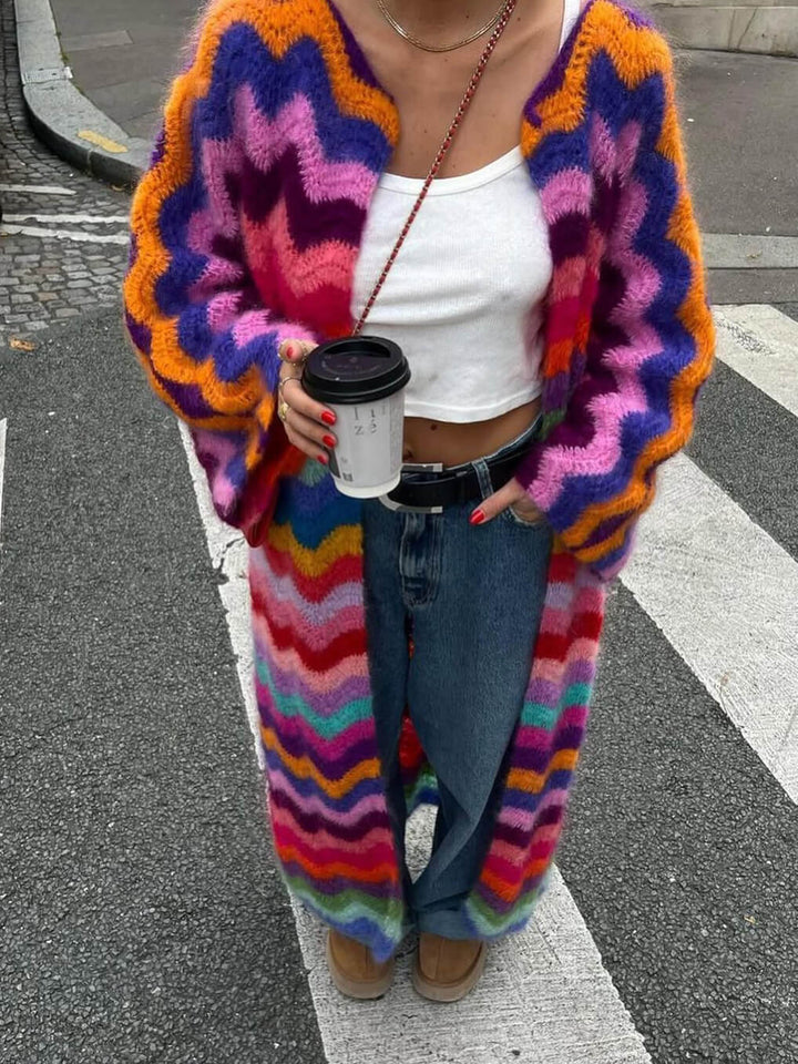 Stilla | Regnbuefarvet vest til livlige looks