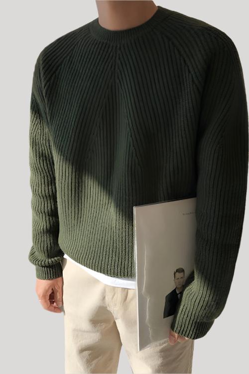 Stilla | Elegant Ribbet Pullover til Mænd