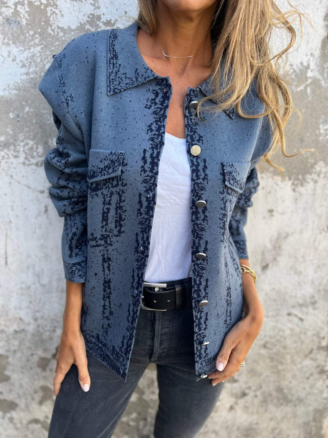 Stilla | Trykt vest med charme