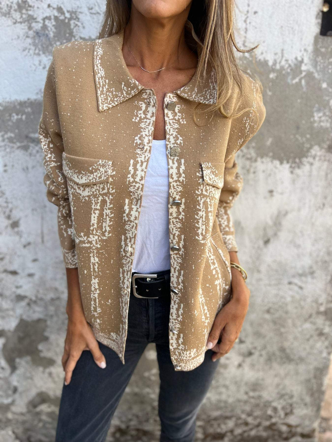 Stilla | Trykt vest med charme