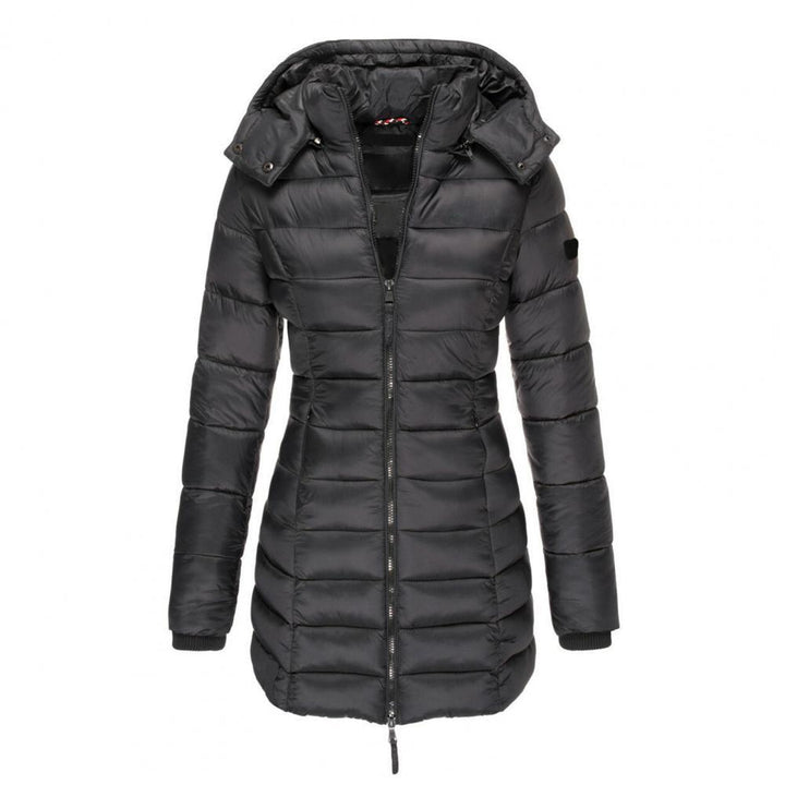 Stilla | Varm Slimfit Vinterjakke med Hætte Dame Vinterjakke Regular Fit Belle Couture Essential Varme