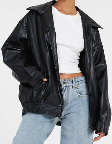 Stilla | Oversized Læderjakke