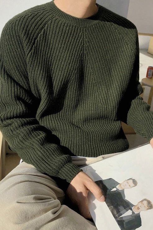 Stilla | Elegant Ribbet Pullover til Mænd
